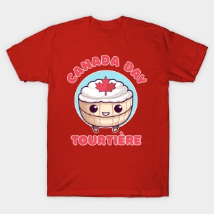 Canada Day Funny Kawaii Tourtière T-Shirt